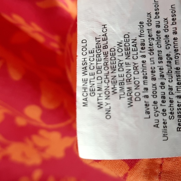 MOTHERHOOD MATERNITY PINK/ORANGE FLORAL DRESS SZ M. - Picture 6 of 10